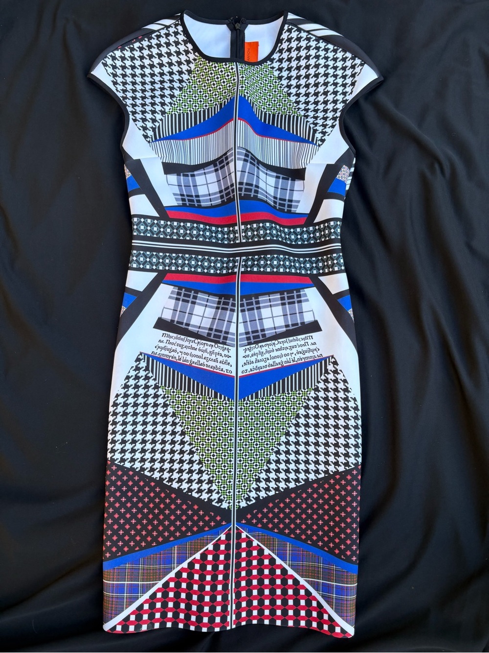 Clover Canyon Multicolor Geometric Cap-Sleeve Sheath Dress